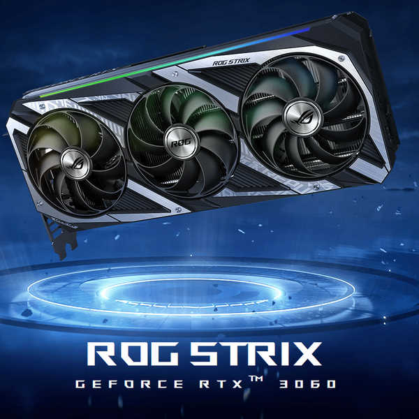 ASUS ROG-STRIX-RTX3060-O12G-V2-GAMING GeForce RTX 3060 V2 OC Edition 12GB GDDR6